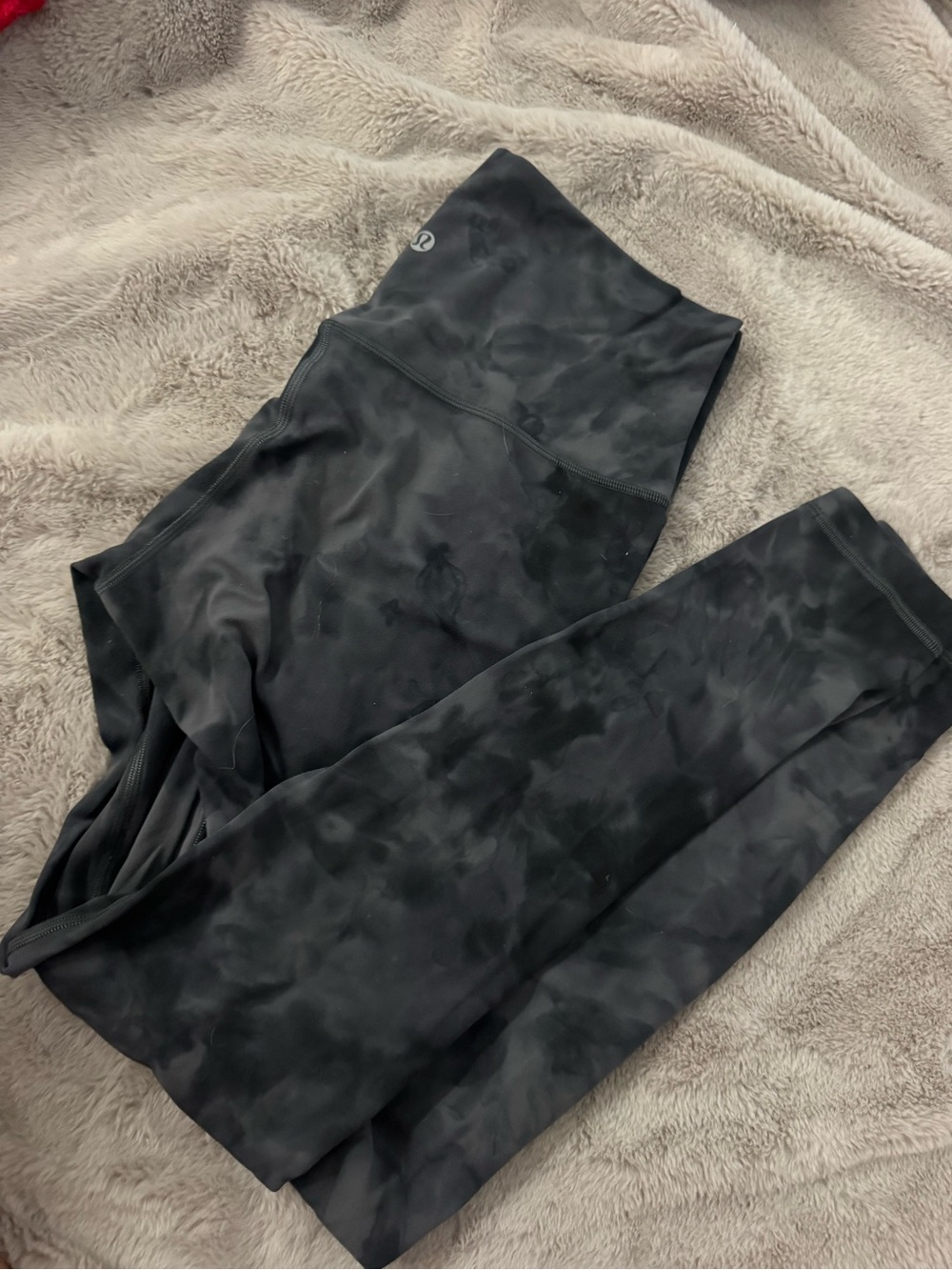 lululemon athletica Black Marble High-Rise Leggings